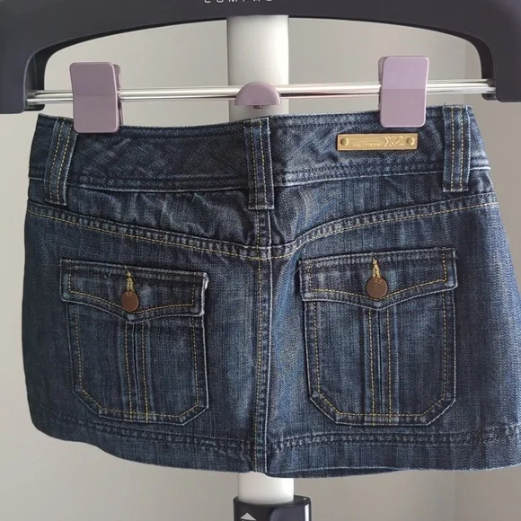 Express Women's Denim Mini Skirt Size 0 - Picture 3 of 5